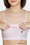 Zivame Girls Knit Cotton Camisole - Pink Dogwood — thumbnail 5